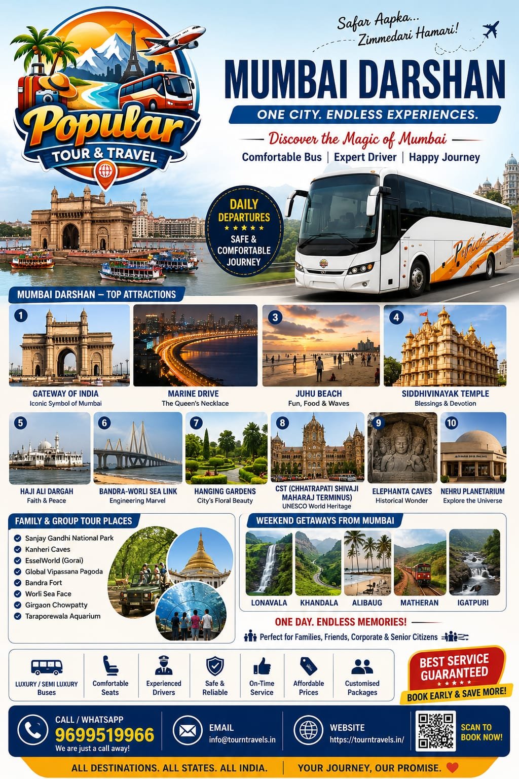 Mumbai Darshan - Mumbai Tour Operator Mumbai Tour and Travels Mumbai Travel Agency Mumbai Bus Rental Service Mumbai Car Rental Service Mumbai Outstation Taxi Service Mumbai Tour Packages Mumbai Sightseeing Tour Mumbai Airport Transfer Route-Based Keywords Mumbai to Pune C | Popular Tour & Travels