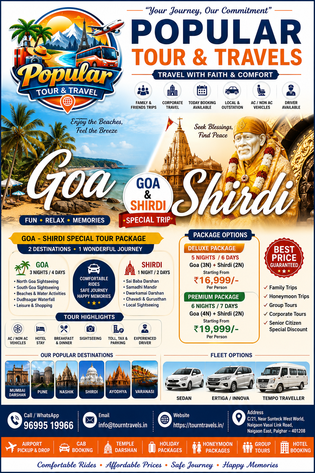 Tropical Bliss: Goa Beach Vacation" - GOA | Popular Tour & Travels